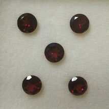Natural Rhodolite Round Faceted Cut 8x8mm Wine Color VS Clarity Loose Gemstone - £38.17 GBP