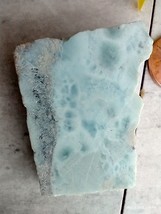 Atlantis Dolphin Stone Larimar Natural Authentic Slab Rough Blue Gem Stone 27 gr - £24.77 GBP