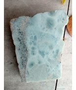 Atlantis Dolphin Stone Larimar Natural Authentic Slab Rough Blue Gem Sto... - £24.51 GBP