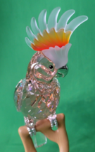 Swarovski Crystal Cockatoo Paradise Red  Bird On Perch Retired Figurine 718565 - £676.79 GBP