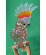 Swarovski Crystal Cockatoo Paradise Red  Bird On Perch Retired Figurine ... - £664.91 GBP