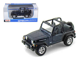 Jeep Wrangler Rubicon Dark Blue 1/27 Diecast Car Maisto - £27.33 GBP