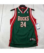 Vintage Milwaukee Bucks Richard Jefferson #24 Large Adidas Jersey Shirt ... - $730.94 MXN