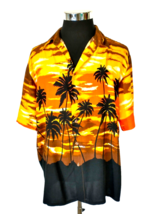 Puritan Island Casual Shirt Men&#39;s Size Medium Multicolor Hawaiian Aloha Tropical - £9.43 GBP