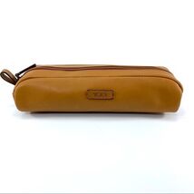 NEW TUMI british tan solid leather charging cord accessory case travel z... - $1,013.92 MXN