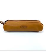 NEW TUMI british tan solid leather charging cord accessory case travel z... - $76.93 CAD