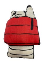 Snoopy Peanuts Miniature Plush Pillow 4&quot; Sleeping Doghouse 1958 - £11.01 GBP