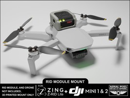 DJI Mini 1 and 2 Zing Z-RID Lite Mount for Remote ID (Zing Module Not In... - £12.74 GBP