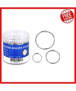 Durable Metal Binder Rings Set - 100pcs Assorted Sizes for Scrapbooking ... - $501.85 MXN