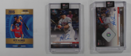 Lot Of 3 Ungraded Collectible Pete Alonso Baseball Cards (Autograph + Game Used) - £395.59 GBP