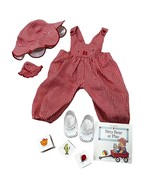 Bitty Baby At Play Red Gingham Check Overalls Outfit American GIrl - £30.21 GBP