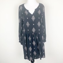 Roxy Womens Sunkissed Daze Dress Black Size M Long Sleeve V-Neckline - $179.22 MXN