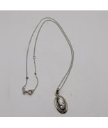 Vintage  Sarah Coventry Sterling MOTHER of PEARL CAMEO Necklace from 1969 - $49.01 CAD