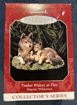 Hallmark Keepsake 1998 Timber Wolves at Play Collector&#39;s Series #2 Wilderness - £9.03 GBP