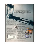 1985 Maxwell House Coffee Vintage Print Ad Hourglass Sand Blue Can Wall Art - £8.30 GBP