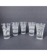 5-Frosted Swirl 1.5 oz. Shot Glasses - £27.99 GBP