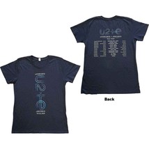 U2 I + E tour dates 2018 LADIES T-SHIRT short sleeve LARGE official ex-tour - $14.62