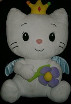 21&quot; Jumbo Big Angel Cat Sugar Dan Dee White Kitty Cat Stuffed Animal Plush Toy - £15.18 GBP