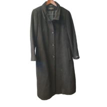 Jones New York Coat ALPACA WOOL Black Sz 14 Black 22&quot;Chest, 25&quot; Sleeve, ... - $39.16