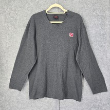 Sports Illustrated Magazine Promotion Sweatshirt Mens XL Gray Thermal Weave Knit - £8.64 GBP