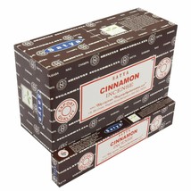 Satya Cinnamon Incense Sticks Natural Rolled Masala Fragrance Agarbatti Box 180g - $20.44