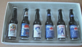 New Miniature Elvis Presley PEPSI-COLA Mini Bottles Set Of 6 Artist Of Century - £46.76 GBP