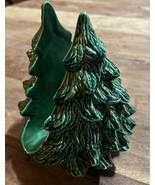 Vintage Ceramic Christmas Tree Card Holder Napkin Holder Holland Mold De... - $264.54 MXN