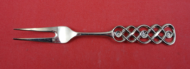 Ringebu by David Andersen Norwegian .830 Silver Pickle Fork 2-Tine 4 1/2&quot; - $68.31