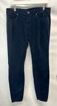 Stylus Dark Turquoise Velvet  Stretch Jeans Pants 14 - £15.53 GBP
