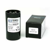 Temco 88-106 Uf/Mfd 330 Vac Volts Round Start Capacitor 50/60 Hz Ac Elec... - £23.85 GBP