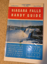 Vintage 1954 Booklet Niagara Falls Handy Guide with Tour Map - $17.82