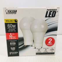 Set of 8 Feit Electric 60-Watt Dimmable GU24 Base 4100K LED Light - $15.00