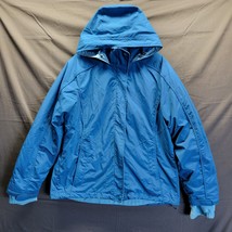 L.L. Bean 264929 Women&#39;s Blue Fleece-Lined Hooded Full Zip 3-in-1 Jacket... - £34.36 GBP