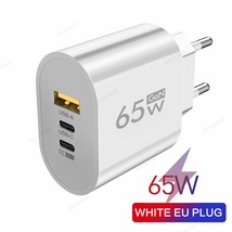 65W PD USB C Charger Quick Charge 3.0 Type C Fast Charging Adapter For iPhone 14 - £9.05 GBP