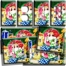 Colorful Country Collage Light Switch Outlet Wall Plates Rustic Kitchen Hd Decor - £9.58 GBP+