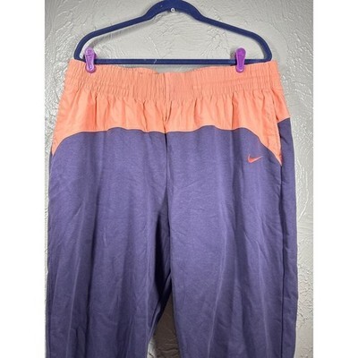 Nike Sportswear Icon Clash Womens Jogger Pants Black Medium Purple Peach Size XL Item image 2