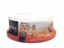 Sony DVD-R Disc 25 Pack  25DMR47SP 4.7 GB 120 Min 1-16x - $14.84