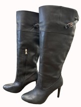 Lauren Ralph Lauren women’s black leather Halina OTK boots 9B SKU 6278 - £30.79 GBP