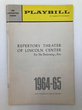 1965 Playbill Repertory Theater of Lincoln Center Paul Mann in Incident ... - £29.84 GBP