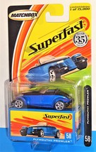 Matchbox 2004 SuperFast Series #58 Plymouth Prowler Blue &amp; Black 1/15,000 - £7.74 GBP