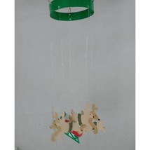 Vintage Avon Santa&#39;s Flight Christmas Windchime In Original Box - $12.86