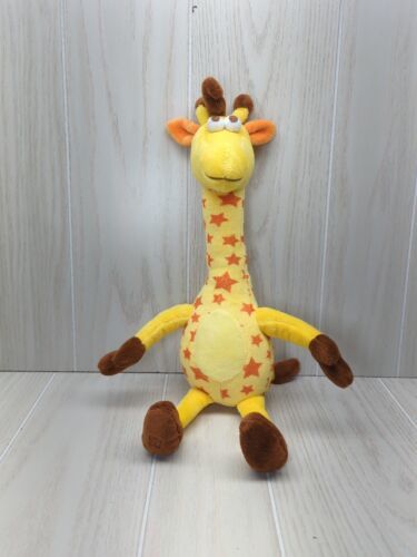 Primary image for Toys R Us Geoffrey The Giraffe yellow orange stars beans in bottom brown feet