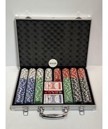 Comie Poker Chips500PCS Poker Chip Set with Aluminum Travel Case11.5 Gra... - $50.00