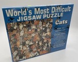 Worlds Most Difficult Jigsaw Puzzle Cats Edition Buffalo Games VTG NOS S... - £14.90 GBP