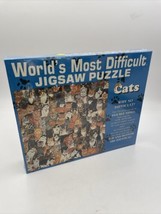 Worlds Most Difficult Jigsaw Puzzle Cats Edition Buffalo Games VTG NOS Sealed - £14.88 GBP
