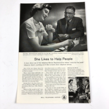 1955 Print Ad Bell Telephone System Gaye Evans Service Rep and the Ventu... - £8.69 GBP