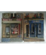 Lot (2) CHIU TAK HAK Paris Store Fronts 3D Resin Wall Plaques (12 &amp; 76) ... - $14.60