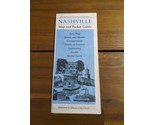 The Official 1991 Chamber Of Commerce Nashville Map And Pocket Guide Bro... - £27.85 GBP