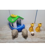 Little Tikes Noahs Ark Arc Rubber Giraffes Elephants Noah Figure Bathtub... - $570.99 MXN