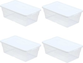 Storage Container, Sterilite, 13&quot; X 8&quot; X 38&quot;, 6 Qt. - £29.54 GBP